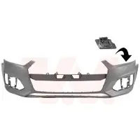 VAN WEZEL Stoßstange Stoßfänger für AUDI A5 Sportback (F5A) Grundiert 0388574