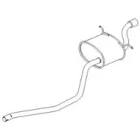 VEGAZ Endschalldämpfer MINI MOS-288 18302755733 Endtopf,Auspuff Endtopf,Nachschalldämpfer,ESD