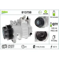 Valeo Kompressor, Klimaanlage RE-GEN - AT 813758