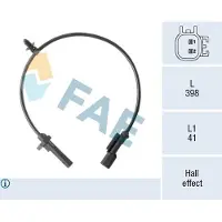 FAE ABS Sensor Raddrehzahl Hinten für FORD Transit Mk7 Kastenwagen (V363, FCD, FDD) 78570