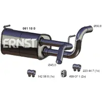 ERNST 061100 Endschalldämpfer für OPEL Astra J Sports Tourer (P10) Auspuff