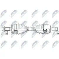 NTY NPW-HD-071 Antriebswelle Vorne Links für HONDA CR-V III (RE)