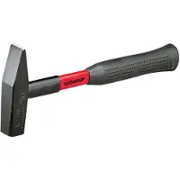 Gedore 500 F-500 Schlosserhammer mit Fiberglasstiel, 500 g