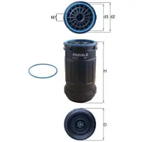 MAHLE ORIGINAL Kraftstofffilter KC 624D