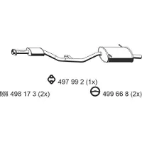 ERNST 273053 Endschalldämpfer für BMW 3 Compact (E36) Auspuff