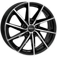 Alutec 17 Zoll Alufelge Singa 17"x7" 5x114.3 PCD ET40 66.10mm Felge Schwarz Frontpoliert