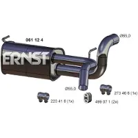 ERNST 061124 Endschalldämpfer für OPEL Astra J Sports Tourer (P10) Auspuff