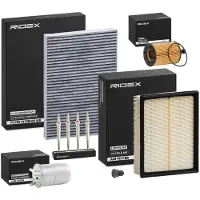RIDEX Inspektionspaket Filterset für AUDI A4 Avant (8ED, B7) A4 Cabrio (8H7, B6, 8HE, B7) A4 Limousine (8EC, B7)