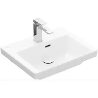 Villeroy & Boch Subway 3.0 Handwaschbecken 50 cm, mit 1 Hahnloch, mit Überlauf