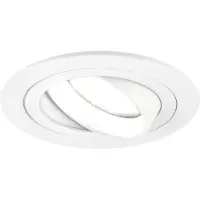 LEDVION LED Einbaustrahler Rund Weiss 3W dimmbar Kaltweiss
