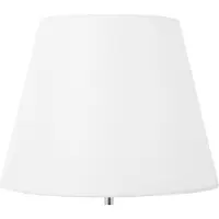 Beliani Tischlampe Weiß Holz 41 cm Stoffschirm Lampenfuß in Gitteroptik Kabel mit Schalter Landhausstil