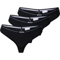 BOSS Dreierpack Strings aus Stretch-Baumwolle mit Logos am Bund Grösse M