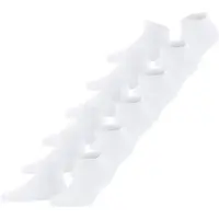 Falke Happy 6-Pack Damen Sneakersocken, 35-38, Weiß, Uni, Baumwolle