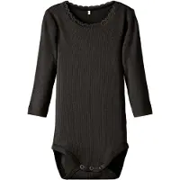 Name it Body l/ä - Rib - Noos - NbfKab - Schwarz - - 2 Jahre (92) - Body L/Ä
