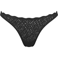 Sloggi String "ZERO Feel Bliss" Stretch-Spitze, Grafikdesign, gewellter Bund, glatte Optik