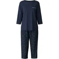 Calida Pyjama "Sweet Dreams" 2 tlg. 3/4-Länge, Rundhals, weich, Interlock-Qualität, Pure Cotton
