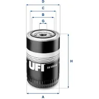 Ufi Ölfilter FIAT,NISSAN,VOLVO 23.102.02 ABP3001575,1316602,701898A1 Motorölfilter,Filter für Öl 1931136,87800083,0195852,7984229,82300672,1447048M1