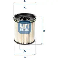 Ufi Kraftstofffilter 26.122.00
