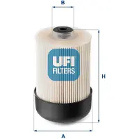Ufi Kraftstofffilter 26.114.00 passend für MERCEDES-BENZ VITO Tourer (W447) Filtereinsatz