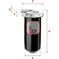 Sofima Kraftstofffilter S 1411 GC für NISSAN NT500 Filtereinsatz