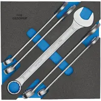 Gedore 1500 CT2-7-32 Ring-Maulschlüssel-Satz in Check-Tool-Modul, 2308886