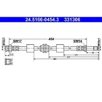 Ate Bremsschlauch 83.7717-0450.3