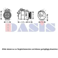 AKS Dasis Kompressor, Klimaanlage 850358N