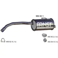 ERNST Endschalldämpfer 550031 für FORD FIAT