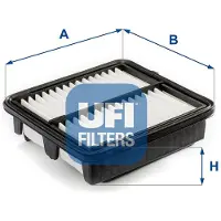 Ufi Luftfilter HONDA 30.451.00 17220RB0000,17220RB6Z00 Motorluftfilter,Filter für Luft