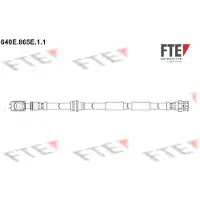 FTE Bremsschlauch ohne Hohlschraube vorne [Hersteller-Nr. 9240819] für Seat, Skoda, Audi, VW, Cupra