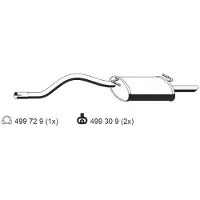 ERNST 313056 Endschalldämpfer für FORD KA (RB) Auspuff