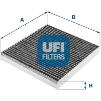 Ufi 54.275.00 Innenraumfilter Pollenfilter für FIAT Freemont (345) Aktivkohle