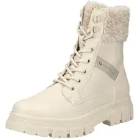 Tom Tailor Schnürstiefel Beige