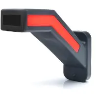 Wasa LED Umrissleuchte mit Neon-Effekt, lange Stange, 12/24V, Weiß/Rot, Links