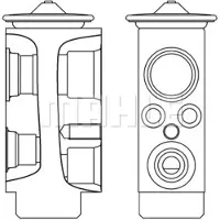 MAHLE ORIGINAL Expansionsventil, Klimaanlage AVE 6 000S