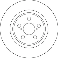TRW Bremsscheibe DF4641, 1 Stück