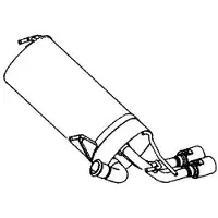 VEGAZ Endschalldämpfer PEUGEOT PGS-366 1726PZ Endtopf,Auspuff Endtopf,Nachschalldämpfer,ESD