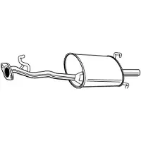 VEGAZ HOS-75 Endschalldämpfer für HONDA ACCORD IV (CB) Auspuff