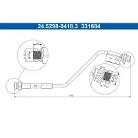 Ate 24.5298-0418.3 Bremsschlauch