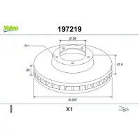 Valeo 2 Bremsscheiben Vorderachse belüftet Ø 59 mm 28 mm für u.a. CITROËN C8