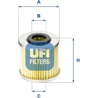 Ufi Hydraulikfilter, Lenkung 25.529.00