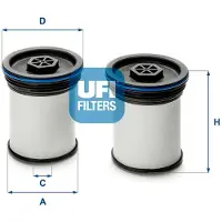 Ufi Ölfilter 25.037.00 (1 Stk.)