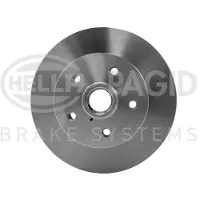 Hella 1x Bremsscheibe [Hersteller-Nr. 8DD355100-471] für VW