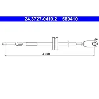Ate Seilzug, Feststellbremse 24372704102 für Mercedes