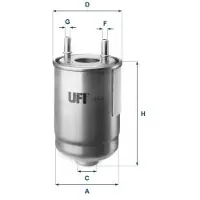 Ufi Kraftstofffilter 24.187.00