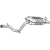 VEGAZ Endschalldämpfer MERCEDES-BENZ MS-432 2114902421,2114902659,2114902221 Endtopf,Auspuff Endtopf,Nachschalldämpfer,ESD