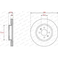 FERODO Bremsscheiben DDF2819C vorne, belüftet, 2 Stück