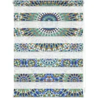 Lichtblick Doppelrollo "Duo Rollo Motiv Orientalisches Muster", Lichtschutz, ohne Bohren, freihängend, bedruckt