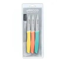 Arcos ArcosArcos Schneidemesser Serie nova Satz von 3 Stück Pastellfarben