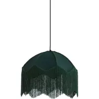 Light & Living Pendellampe Malacia Ø 40cm – Samtgrün